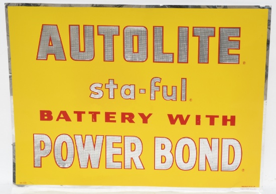 Autolite Sta-ful Battery Thin Aluminum Sign