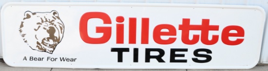 Gillette Tires Horizontal Tin Sign