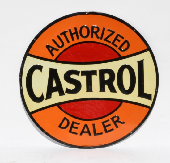 Castrol Authorized Dealer Tin Sign