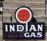 Early Indian Refining Gas Porcelain Sign