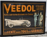 French Veedol Garages Framed Poster