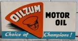 Oilzum Champions Motor Oil Horizontal Tin Sign