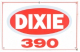 Dixie 390 Gasoline Porcelain Gas Pump Plate