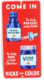 Vicks For Colds Porcelain Sign