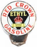 Very Rare Red Crown Ethyl Gasoline Porcelain Sign