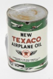 Rare Texaco Airplane Motor Oil Quart Can