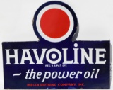 Havoline The Power Oil Porcelain Flange Sign