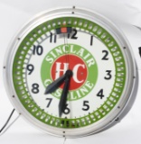 Sinclair H-C Neon Spinner Clock