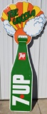 7-Up The Uncola Die Cut Tin Sign