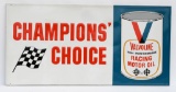 Valvoline Champion Choice Motor Oil Tin Sign