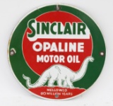 Sinclair Red/Green Dino Porcelain Pump Plate