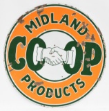 CO-OP Midland Products Porcelain Sign