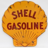 Early Shell Gasoline Porcelain Pecten Sign