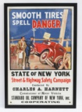 Standard Oil Smooth Tires Framed Banner