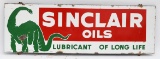 Rare Sinclair Oils Horizontal Porcelain Sign