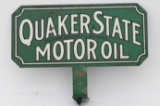 Quaker State Motor Oil Tin Lubester Paddle Sign