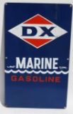 DX Marine Gasoline Porcelain Sign