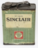 Early Sinclair Opaline F Motor Oil 1 Gallon Can