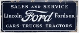 Lincoln Ford Fordson Sales Service Porcelain Sign