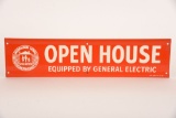 General Electric Open house Tin Sign