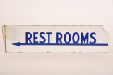 Rest Room Porcelain Flange Sign