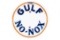 Gulf No-Nox Porcelain Pricer Sign