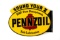 Pennzoil Sound Your Z Tin Flange Sign