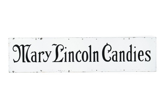 Mary Lincoln Candies Porcelain Sign