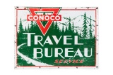 Conoco Travel Bureau Service Tin Sign