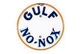 Gulf No-Nox Porcelain Pricer Sign