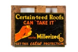 Certain-Teed Roofs Tin Sign In The Crate