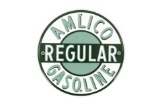Amlico Regular Gasoline Porcelain Pump Plate