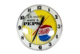 Pepsi Double Bubble Lighted Clock
