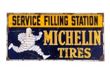 Michelin Service Filling Station Porcelain Sign