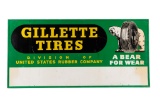 Gillette Tires A Bear For Wear Tin Sign