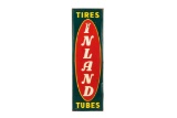 Inland Tires Tubes Vertical Tin Sign