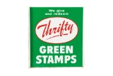 Thrifty Green Stamps Tin Flange Sign