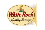 White Rock Sparkling Beverages Tin Flange Sign
