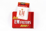 Buy L&M Filters/Chesterfield Here Tin Flange Sign