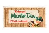 Mountain Dew It'll Tickle Yore Innards Tin Sign