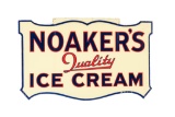Noaker's Ice Cream Porcelain Sign