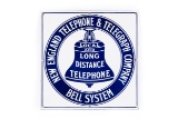 New England Telephone Porcelain Sign