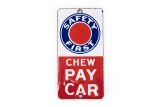 Safety First Chew Pay Car Porcelain Door Push