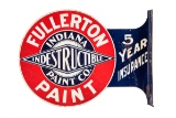 Fullerton Paint Tin Flange Sign Indiana