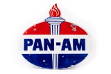 Pan-Am Porcelain Sign With Flame