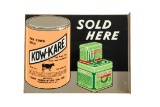 Kow-Kare Bag Balm Sold Here Tin Flange Sign