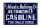 The Atlantic Refining Co. Gasoline Porcelain Sign
