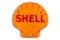 Shell Embossed Porcelain Sign