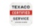 Texaco Certified Station No. 3576 Porcelain Sign