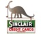 Sinclair Credit Cards Porcelain Sign With Hanger